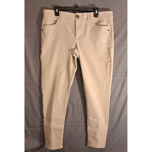 Democracy Ab Technology Skinny Jeans Women's Size 14 Tan